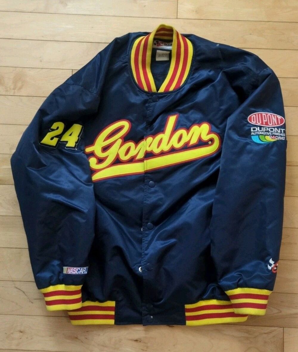 Chase Authentics NASCAR Jeff Gordon Button Up Jacket Mens XL Vintage